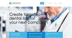 Desktop Screenshot of dentallists.net