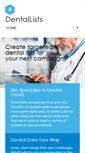 Mobile Screenshot of dentallists.net